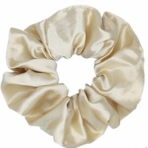 Scrunchies de Satén - Dorado