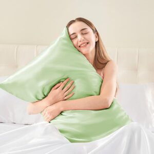 Fundas de Almohada de Satén - Verde