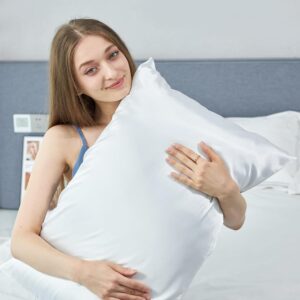Fundas de Almohada de Satén - Blanco Perla