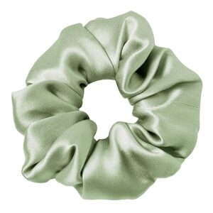 Scrunchies de Satén - Verde