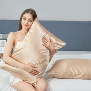 Fundas de Almohada de Satén - Dorado